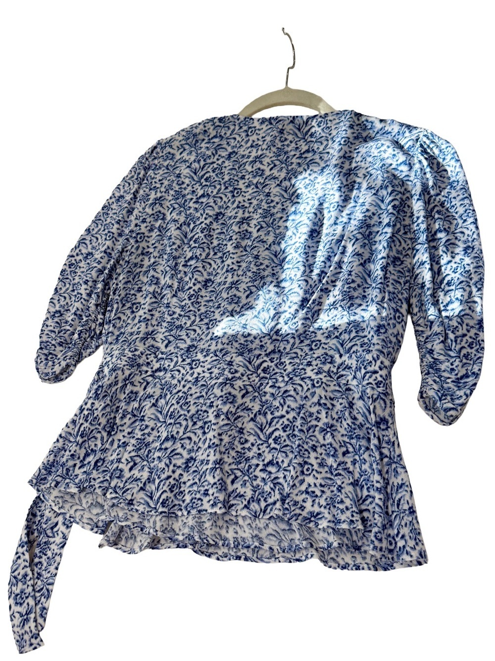 Banana Republic Petite 2-Piece Blue & White Floral Set - Petite Small / 8 - Picture 6 of 10